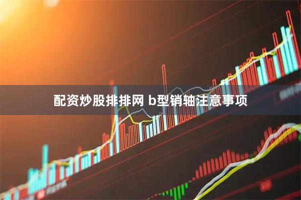 配资炒股排排网 b型销轴注意事项